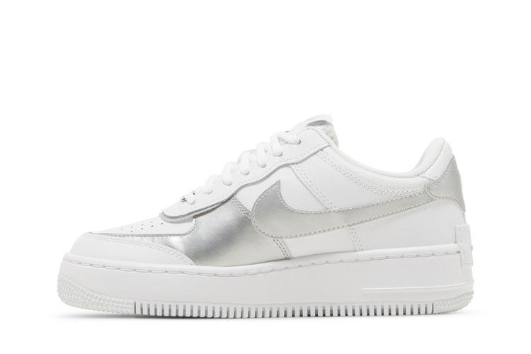 Nike Wmns Air Force 1 Shadow 'White Metallic Silver'