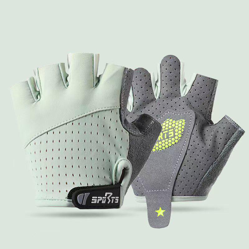 Kids' Non-Slip Half-Finger Sports Gloves for Cycling, Skating, and Fitness with Palm Protection