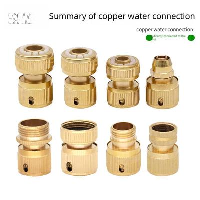 Mosazná rychlospojka pro mytí aut: 3 až 6bodová přípojka na vodní potrubí a hadici pistole