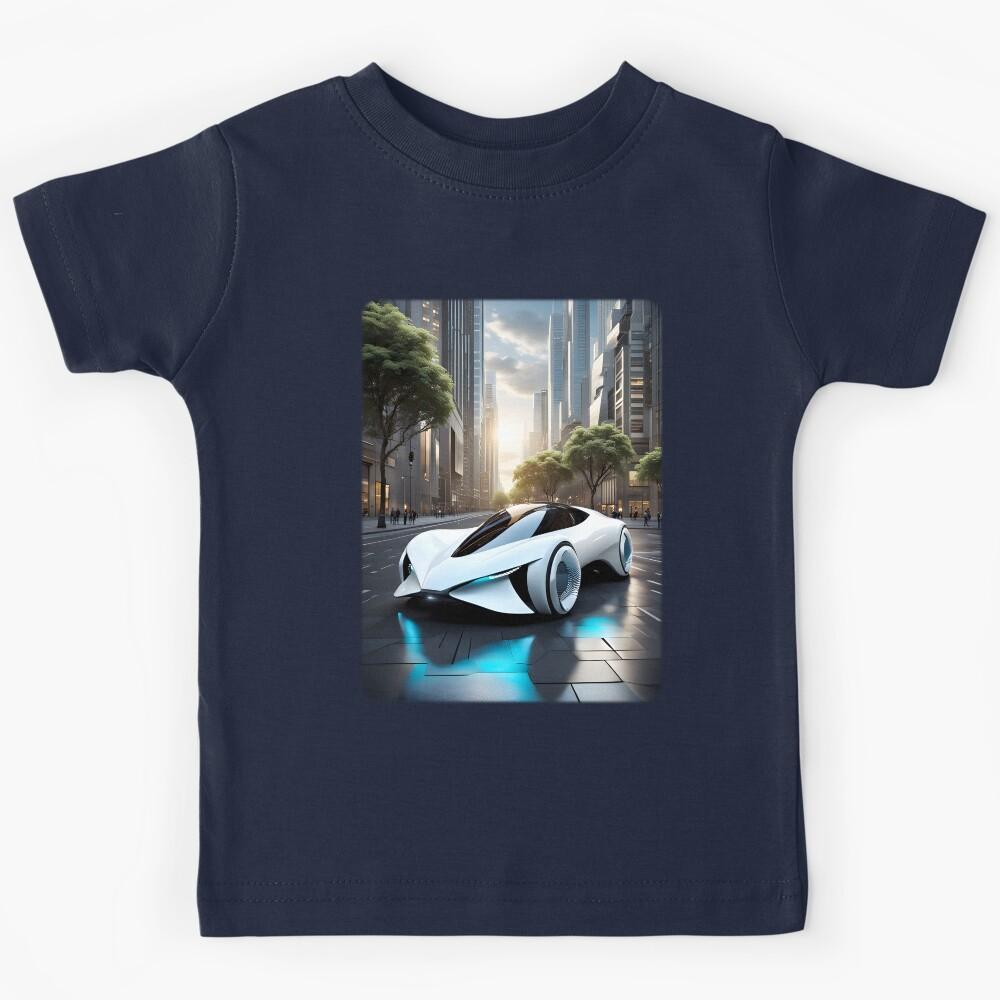 white-car Kids T-Shirt 130
