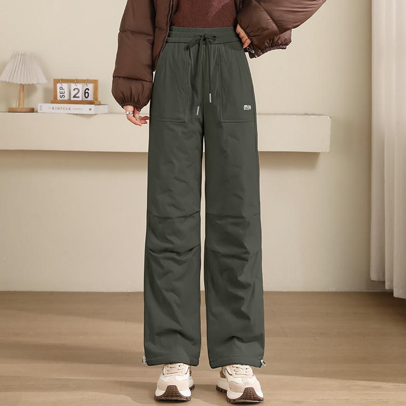 Women's 2025 Windproof Snow Pants: Cold-Proof, Thickened, Ski-Ready Down Pants for -40°C Winter Weather