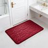 Memory Foam Bathroom Mat Backing Super Memory Foam Bath Soft Absorbent Non-Slip PVC Rug with 3D