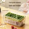 Press-Type Ice Cube Tray: Large Capacity, Food-Grade Quick Freezing Box for Home Refrigerators