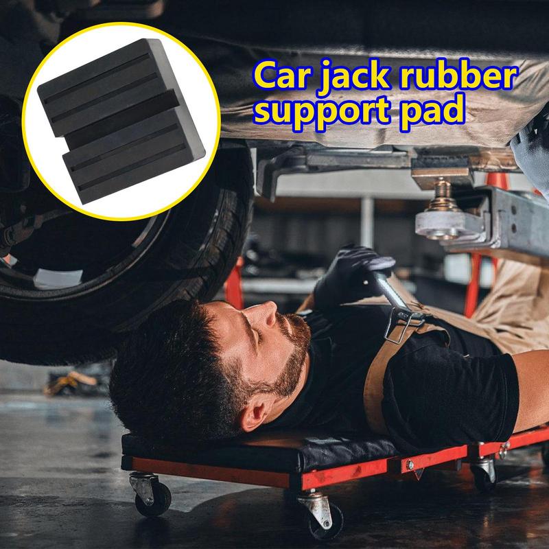 Car Jack Rubber Support Pad Lifter Buffer Shock Absorption Rubber Pad Crossbeam Rubber Support Anti-Slip Rail Repair Tool
