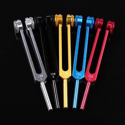 Colorful 128C Tuning Fork Treatment Ear Tool Tuning Forks Chakras Adjustable Frequency Medical Treatment Scale Accessories