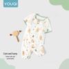 Youqi Baby Summer Cotton Short-Sleeve Top & Mosquito Pants Set