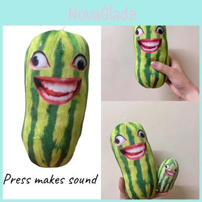 Talking Watermelon Slice Plush Toy Adorable Pp Cotton Stuffed Animal For Kids And Adults