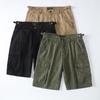 Men's High-End Hong Kong Style Loose Fit Five-Point Cargo Shorts with Large Pockets