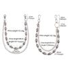 Fashion Punk Metal Pants Chain Trendy Hip Hop Waist Chains For Men Women Personalized Skeleton Pendant Jeans Chain Gifts
