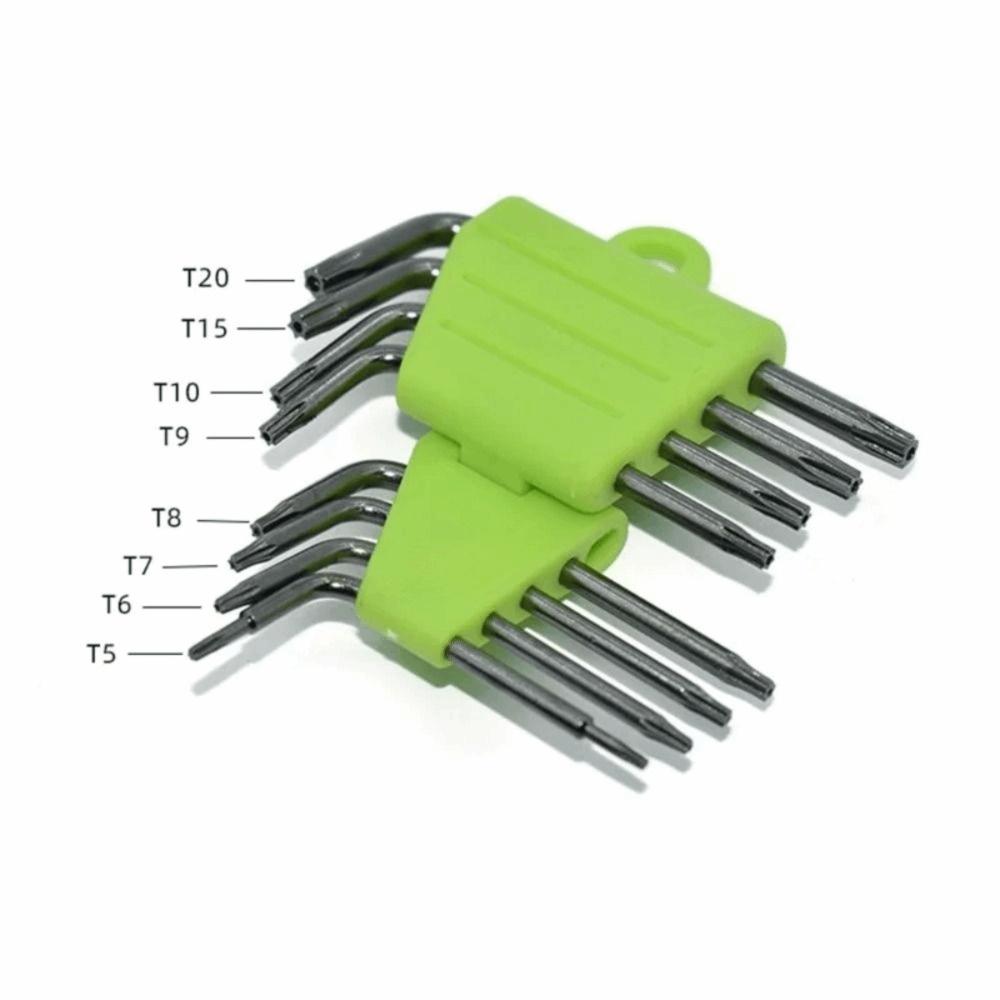 Portable L Type Screwdriver T5 T7 T8 T9 T15 T20 Hex Key Sturdy Hex Torx Wrench Set Hand Tools