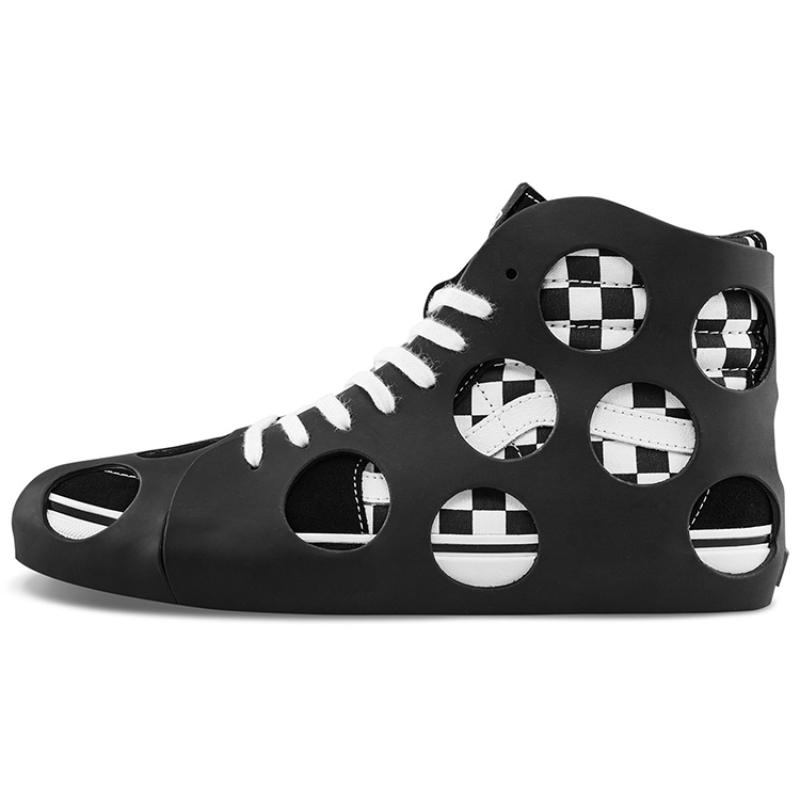 Vans Sk8 Hi Cage Vlt Lx  Polka Dot Checkered Black  Vans VN0A5FBW2UG 40