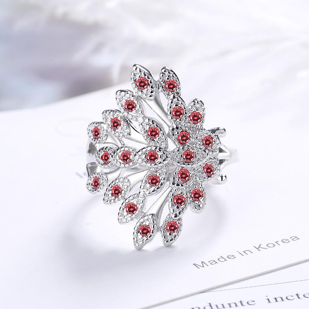 New  925 Sterling Silver Ring open Adjustable Fashion Exquisite Student Girlfriend Women Jewelry Accessories Wedding Party
