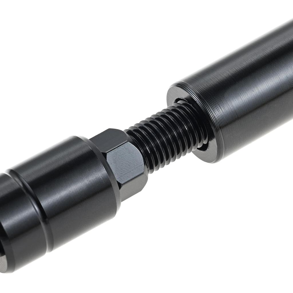 SURIEEN Motorcycle Handlebar Aluminum Alloy Motorcycle Balance Bar Stabilizer with Adjustable Universal Fit Brace, Length, Anti-Vibration, (Black)