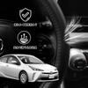 ElitingCar Premium Genuine Leather Steering Wheel Cover for Toyota Prius 50 Stylish 3D Exclusive Car Reinforced Aging Easy Interior Dress Up Your