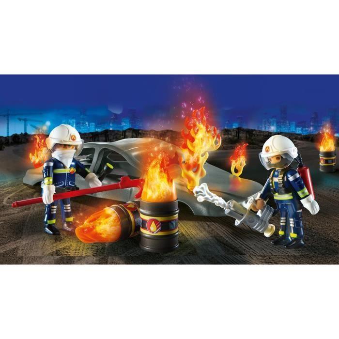 PLAYMOBIL - 70907 - City Action - Starter Pack - Pompiers Et Incendie