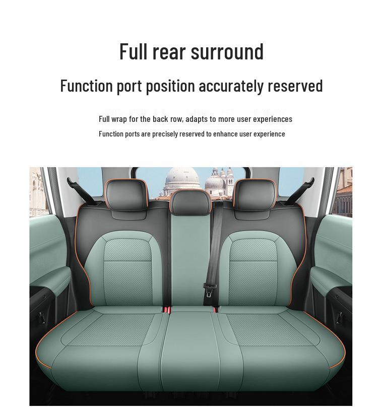 New Universal 5-Seat Full Leather Car Seat Cushion for Car03 - All Seasons