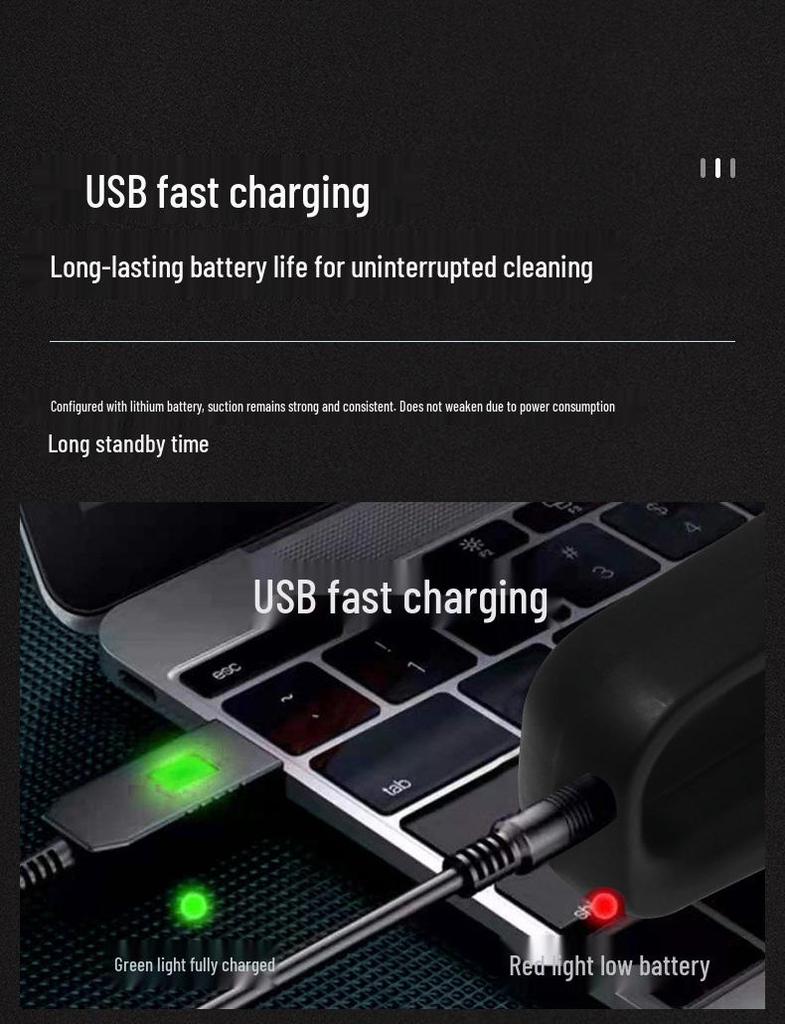 Dual-Use High-Power Mini Handheld Portable Vacuum Cleaner for Car and Home