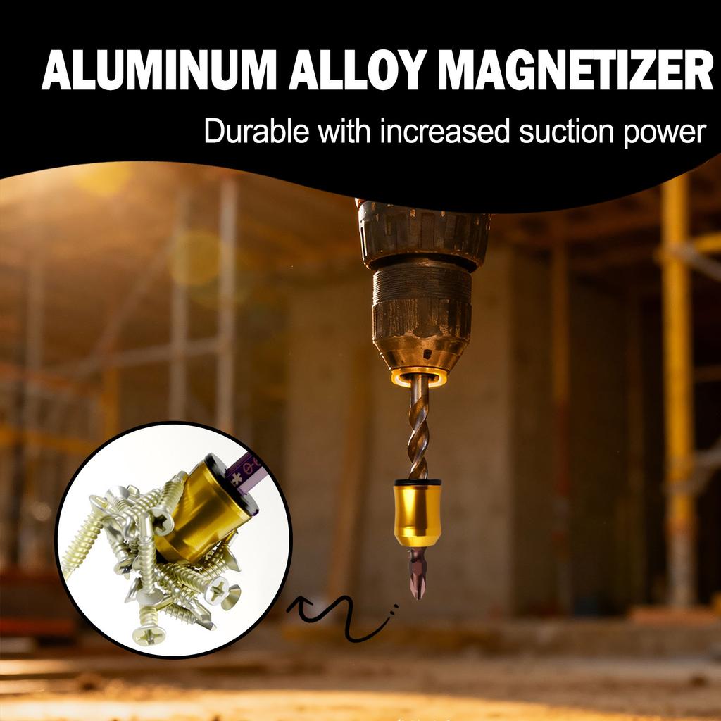 Aluminum Alloy Magnetic For Ring Magnetizer For 6 35mm Screwdriver Bits To Enhance Magnetism And Assist Screw Holding In For Electric Screwdrivers