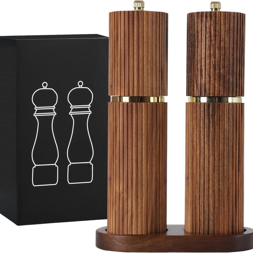 Manual Wooden Pepper Grinder Adjustable Coarseness Spice Sea Salt Mill Utensils