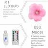Creative LED Cherry Blossom Light Luminous Artificial Flower Night Light  Party Supplies