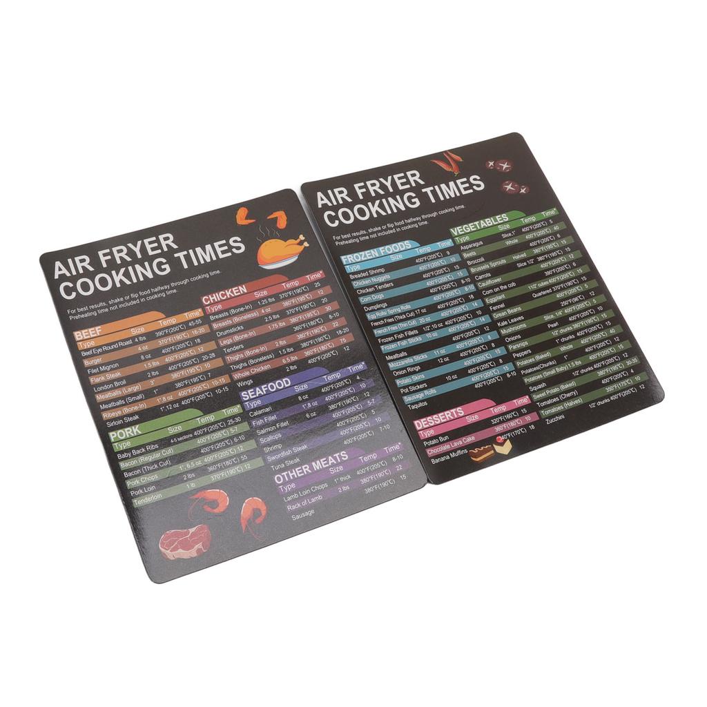 20x16cm Příslušenství pro fritézu Doby vaření Fritéza Magnetická tahací karta Teplotní reference pro domácnost