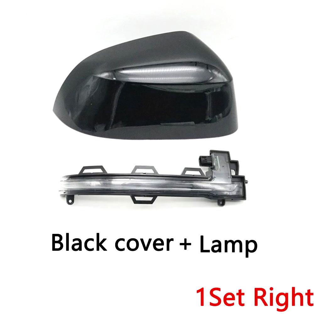 Car Exterior Rearview Mirror Cover Cap and Side Turn Signal Light Lamp For BMW X3 F25 X4 F26 X5 F15 X6 F16