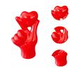 Hand Gesture Heart Finger Statue Love Gesture Sculpture Resin Figurine for Bar Nightstands Fireplace Bedroom Valentine's Day