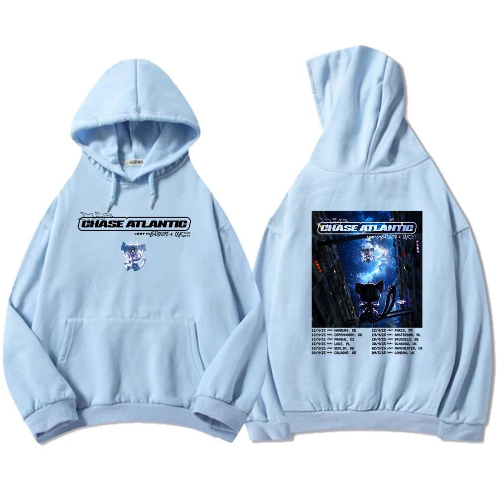 2026 UK and Europe 'Lost In Europe' Arena Tour Hoodies Chase Atlantic Graphic Sweatshirts Hooded Men/Women Clothes Hip Hop Hoody