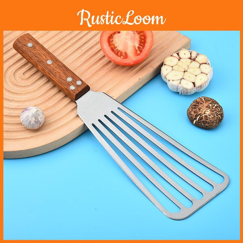 Handle Spatula Wooden Fish Turning Shovel Kitchen Pot Shovel Tool Scoop Steak