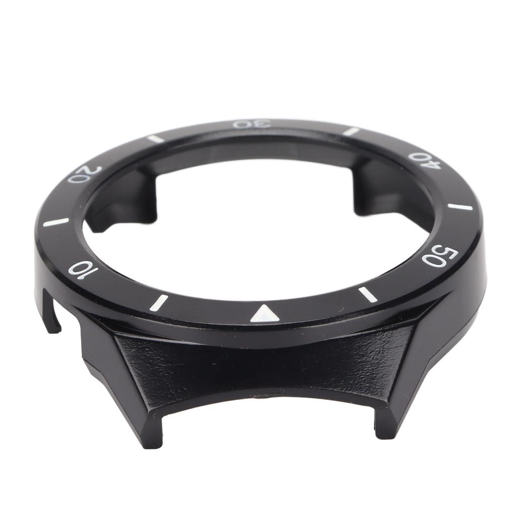 Protective Case for Huawei Watch GT 2E Watch Wristband Screen Protector Shell Bumper Frame(Black White )