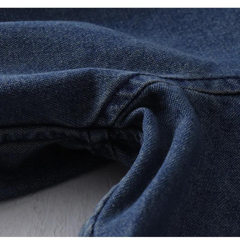 Japan Retro Heavy Washing Workwear Clothes Cotton Denim Jacket Men's Trendy Cardigan Top Taoist Robe Men's Jacket