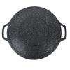 Barbecue Plate Reusable Easy Clean High Thermal Conductivity Coating Surface Grill Pan for Hiking Camping 34cm/13.38in