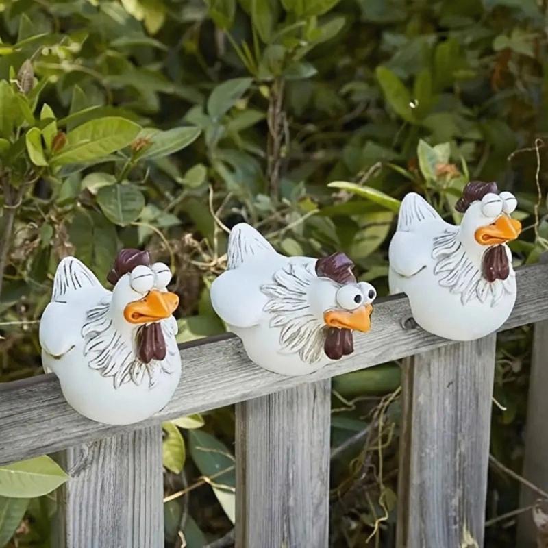 Handcrafted Baby Chick Sculptures Weather Resistant Garden Resins Art Safe For Kids Pet Indoor Outdoor Decoration