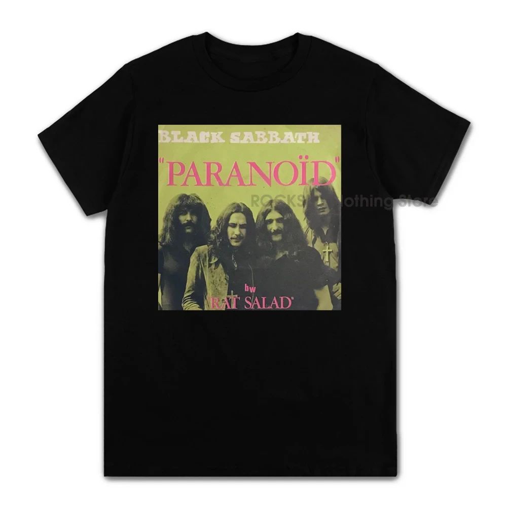 Black Metal Rock Band T Shirt Black Sabbath Men Women Black Oversized Short Sleeve Plus Size T Shirt Unisex Streetwear Clothing