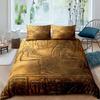 Cleopatra Bedding Sets King Size Ancient Egyptian Pattern Duvet Cover Set Mummy Exotic Tribe Style Comforter Cover Quilt Cover