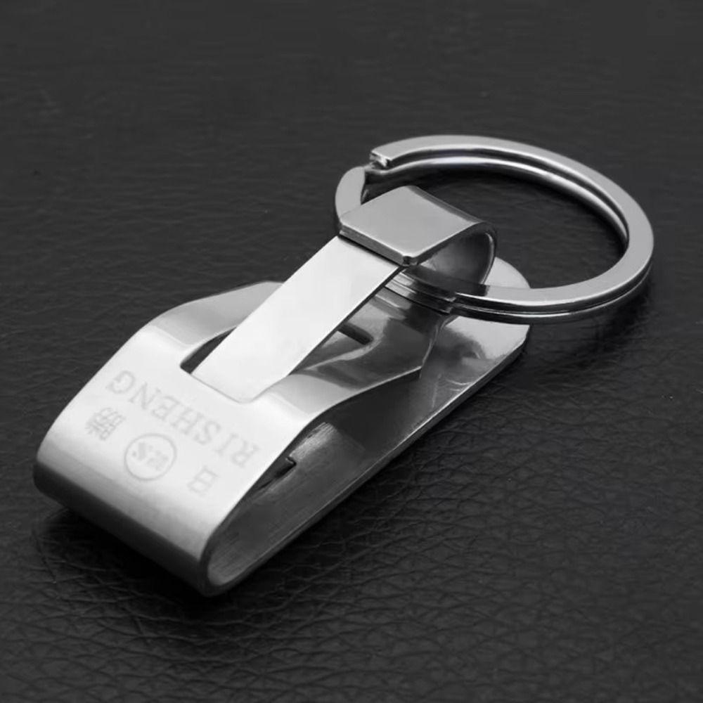 Heavy Duty Belt Keychain Quick Release Belt Key Holder Stainless Steel Keyring  Jewelry Hooks