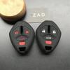 ZAD Silicone Rubber Car Key Cover Case for Mitsubishi Lancer Evolution Remote Key Chain Cover 3+1 4 Buttons Key