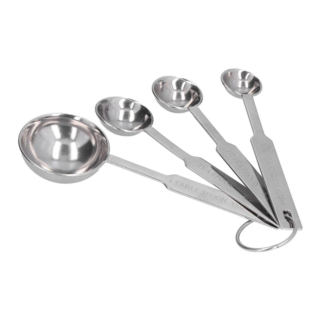 Stainless Steel Measuring Spoon Houehold Coffee Milk Spoon Kitchen Tools for Home4Pcs Set