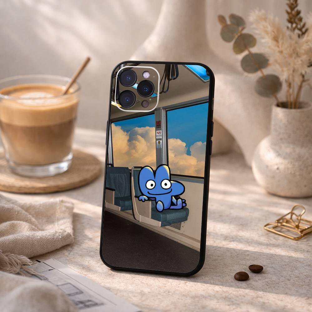 Bfdi Battle For Dream Island Handyhülle Für iPhone17,16,15,14,13,12Plus,Pro Max,XS,5G Weiche Silikon Schwarze Hülle
