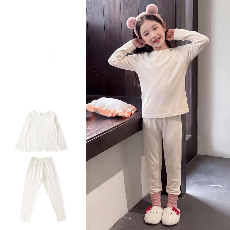 Girls' Soft Thermal Underwear Lounge Set