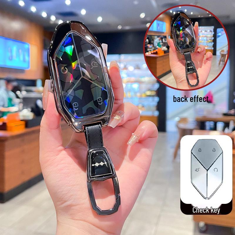 Key Cover & Metal Key Ring for BYD Formula Leopard 3, 5, & 8