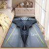 Advanced Stealth Fighter Jet Carpet Yoga Living Room Room Decor Children's Crawling Mat Doormat Area Rug Games Mat