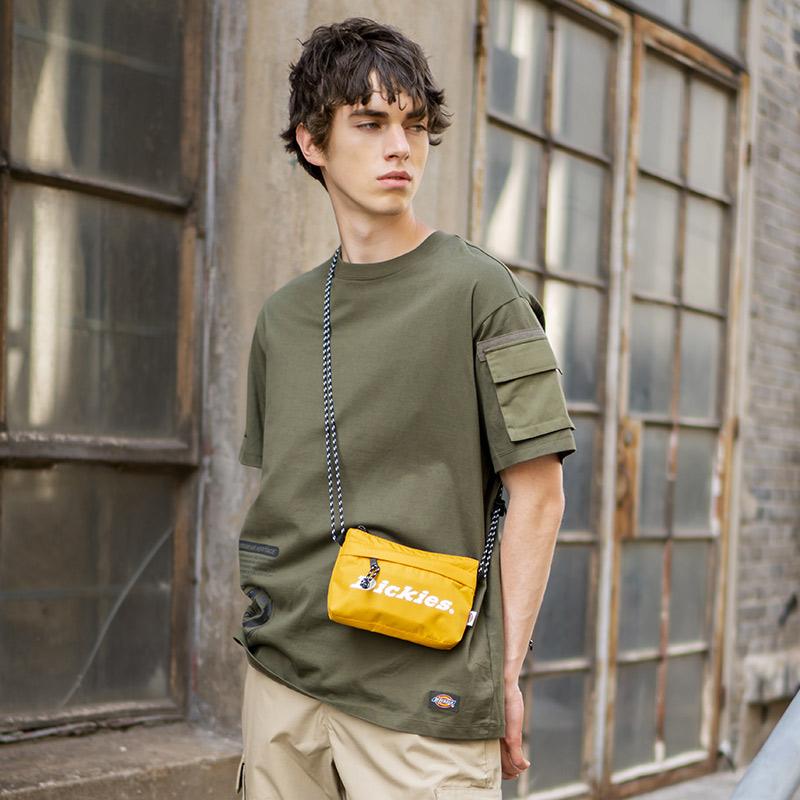 New Dickies Polyester Shoulder Bag Crossbody Bag Small Size Unisex Yellow DK008218B33