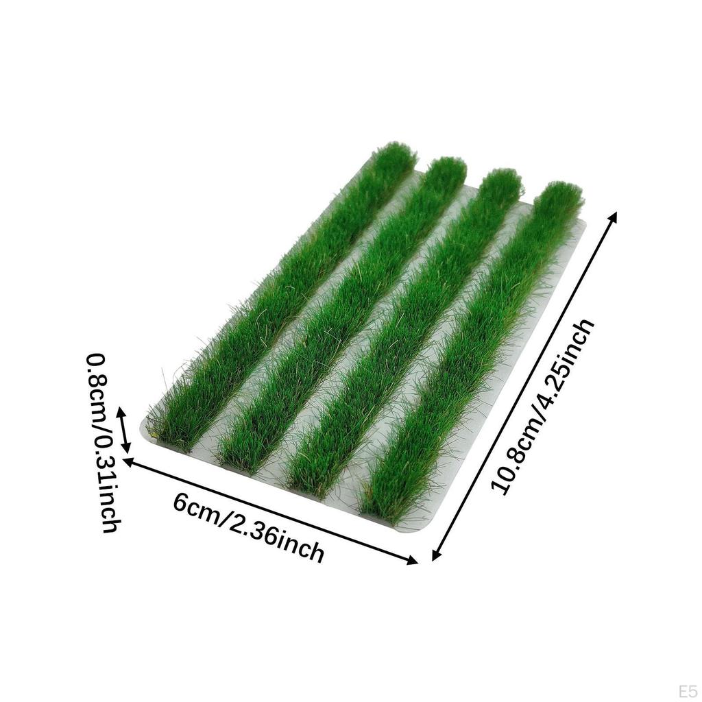 8mm Height Artificial Grass Strip for Model Railroad Scenery