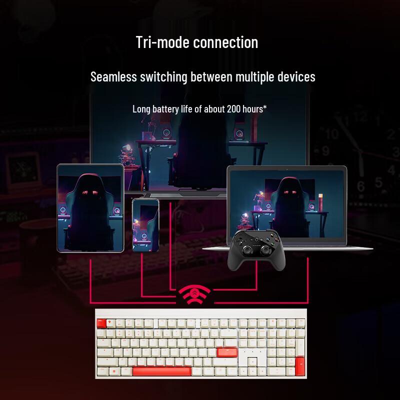 CHERRY MX2.0S Triple-Mode Wireless Mechanical Keyboard