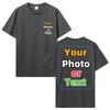 Custom T Shirt Customized T-shirt Personalized Tee Shirt Diy Print Your Photo Brand Logo Text Menunisex Cotton Tshirt Gift