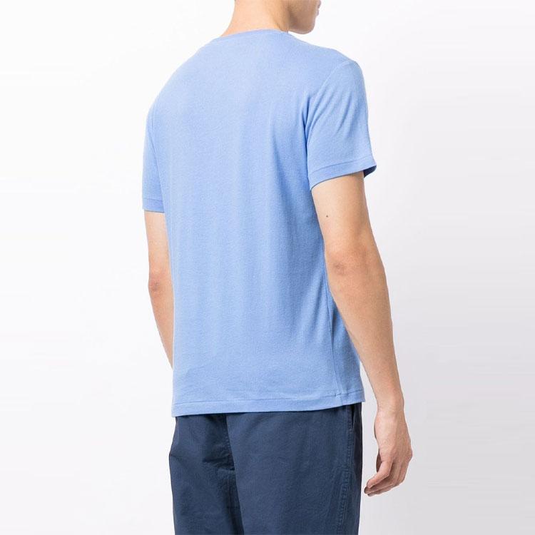 Polo Ralph Lauren Ss22 Logo Embroidered Casual Crew Neck Short Sleeve T-Shirt Men T-Shirts Blue 710671438-230