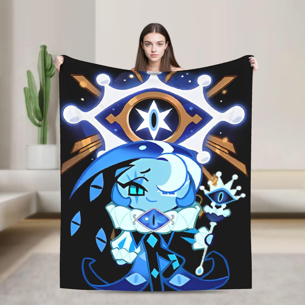 Cookie Run Kingdom Fleece Blanket  Novelty Throw Blanket for Bed Sofa Couch 200x150cm Quilt