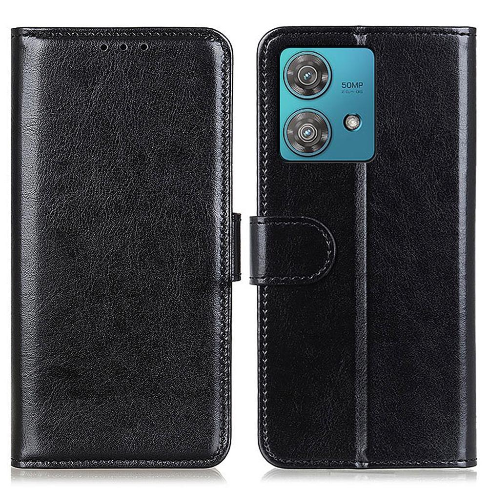 For Motorola Edge 40 Neo 5G Case Crazy Horse Texture Leather Wallet Phone Protection Cover
