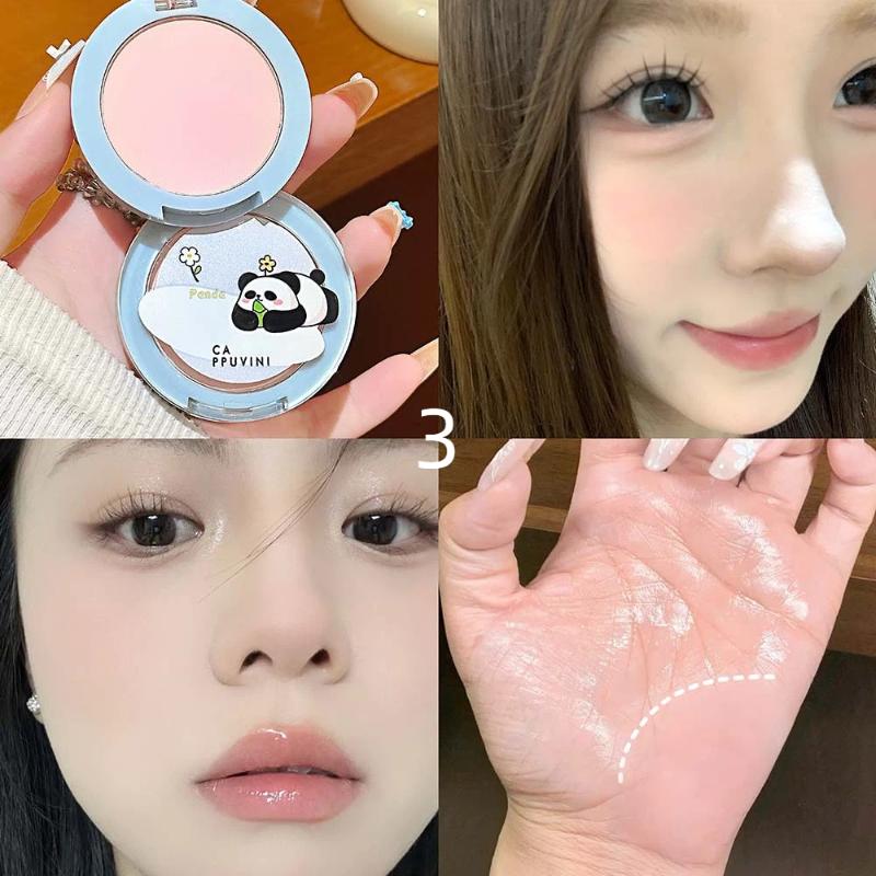 Cappuvini Natural Matte Pressed Powder Oil Control Lightweight Face Base Foundation Compact Full Coverage Makeup Cosmetics